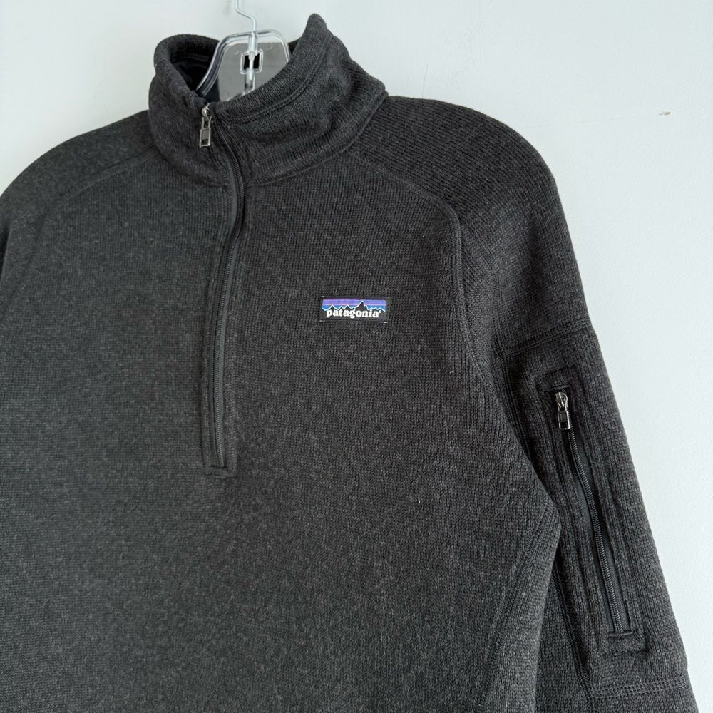 Patagonia Women's Better Sweater 1/4-Zip Fleece Black S Small 25617 Sweatshirt - Picture 7 of 13